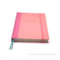 CMYK Customized print hardcover book with ribbon book